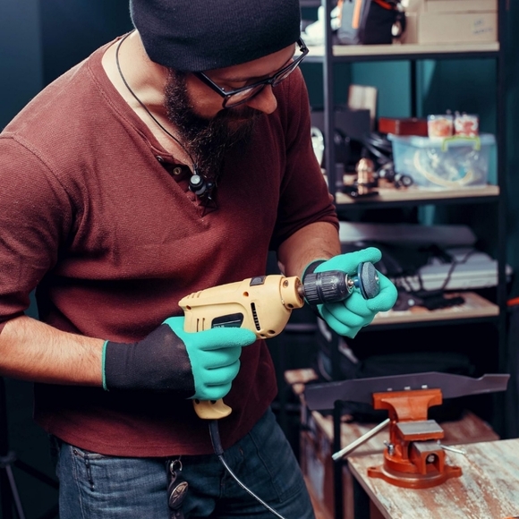 Lawn Mower Blade Sharpener Drill Attachment Kit w/ Free Blade Balancer & More - Picture 5 of 8